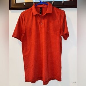 lululemon athletica Autumn Rust Evolution Short-Sleeve
Polo Shirt Size Medium